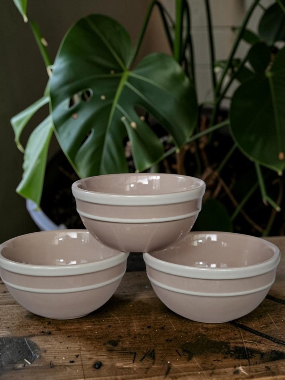 Kate Spade Lenox All In Good Taste Bowls Set Of 3 Sculpted Stripe 5" x 2 1/2"